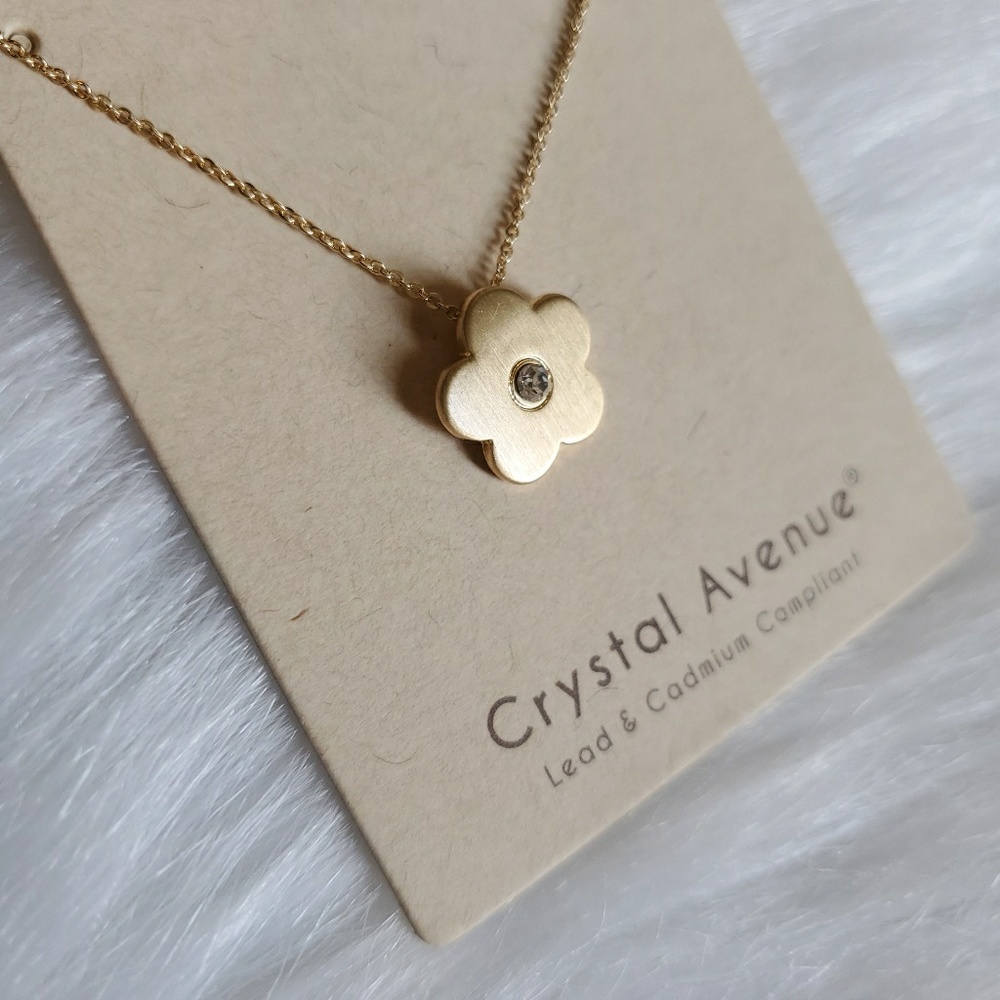 Crystal Flower Necklace